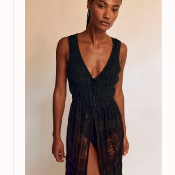 Free People NWT Sweat Saloon Sleeveless Maxi Bodysuit - small - Picture 4 of 9